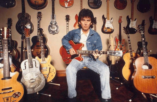 george_harrison_and_his_guitar_collection_late_1980s