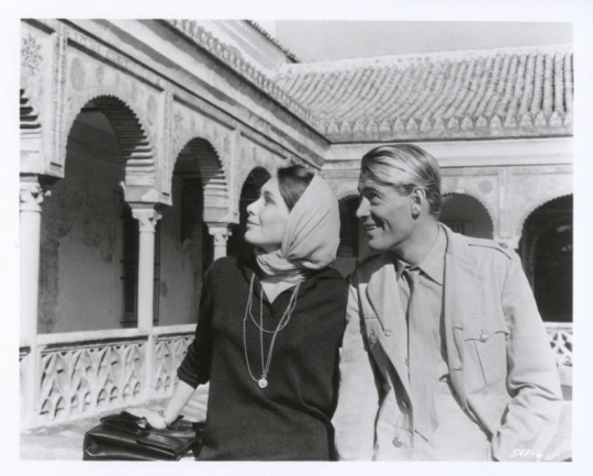 lawrence_of_arabia_peter_o'toole_and_wife_sian_williams_on_location
