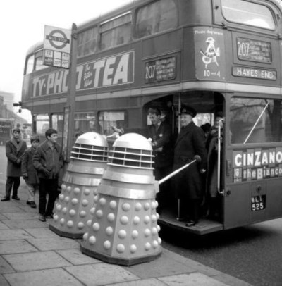 doctor_who_daleks_trying_to_get_on_bus_publicity_shot_c._mid_1960s