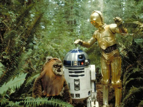 return_of_the_jedi_warwick_davis_as_wickett_the_ewok_kenny_baker_r2d2_and_anthony_daniels_as_c3p0
